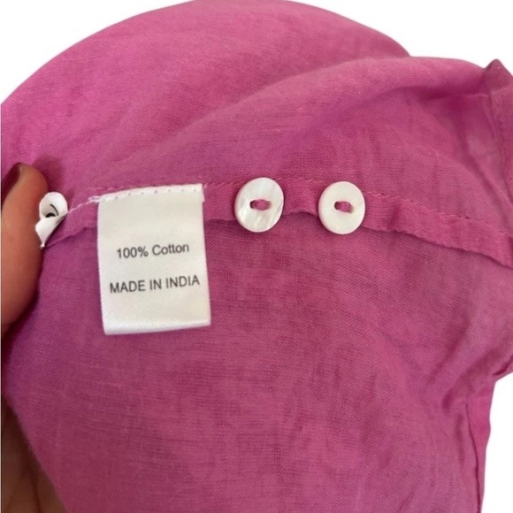 Banjanan Sachet Bazaar Maxi Dress Button Gauze Flowy Tiered Cottage Beach Small - Picture 13 of 14